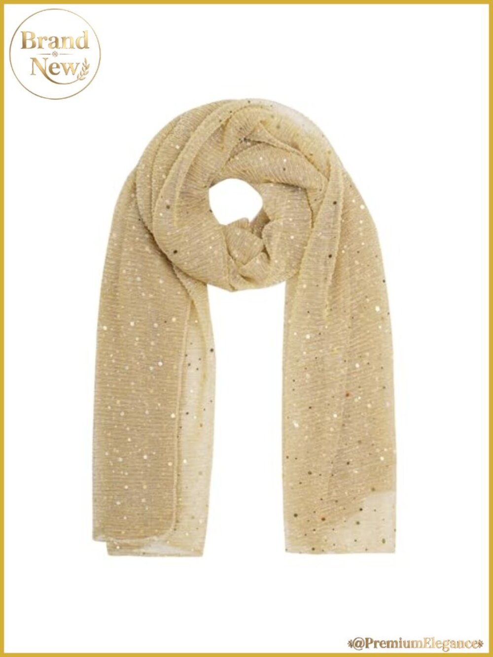 Sequin Mesh Bandana Shawl Wrap Sparkling Evening Scarf